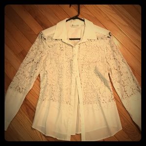 White Lacey Blouse